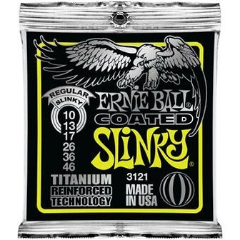 Ernie Ball 3121 Coated Electric Titanium RPS Regular Slinky