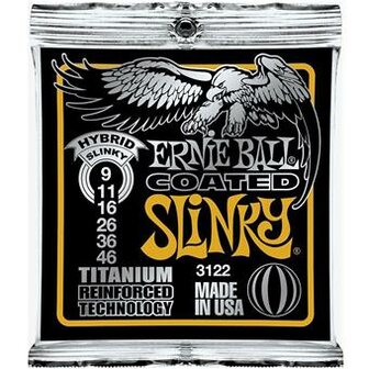 Ernie Ball 3122 Coated Electric Titanium RPS Hybrid Slinky