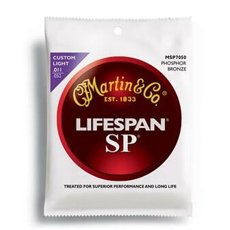 Martin Strings MSP7050 Lifespan Phosphor Bronze Custom Light