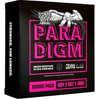 Ernie Ball 3373 Paradigm Super Slinky 9-42 3-Pack