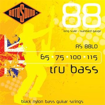 Rotosound RS88LD Tru Bass 88 Black Nylon Flatwound