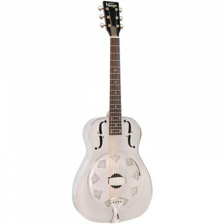 Vintage AMG1 metalen resonator gitaar chroom